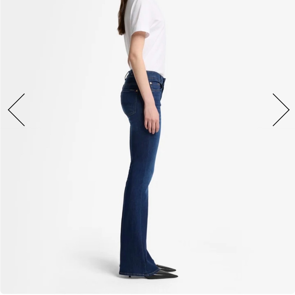 7 For All Mankind “Blair” Blue Boot Cut Jeans -25 - Picture 3 of 12